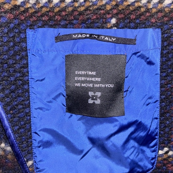 DISTRETT Made in Italy Vintage style men’s plaid wool coat Sz XL - Picture 5 of 17